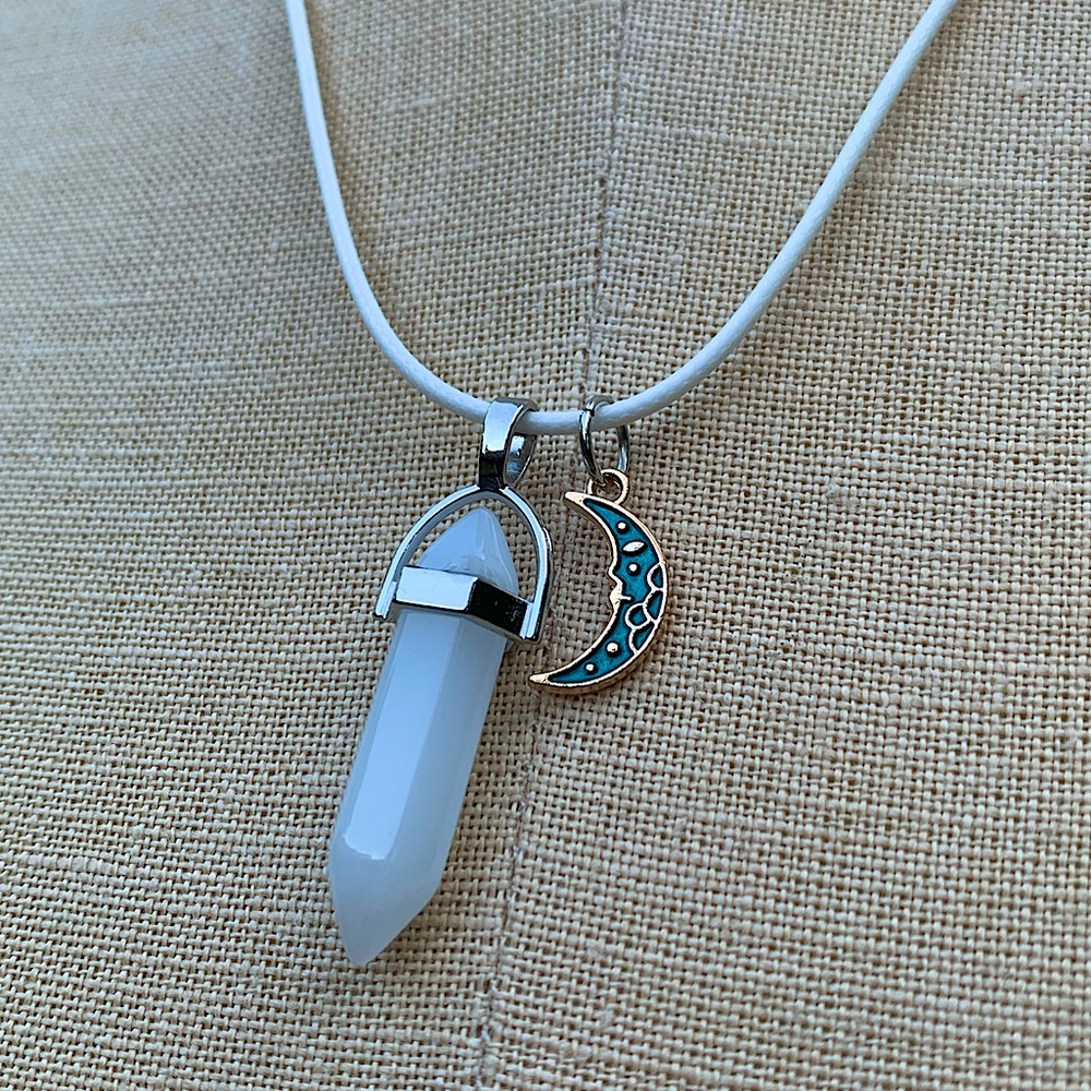 Handmade Resin Crystal Amulet Necklace